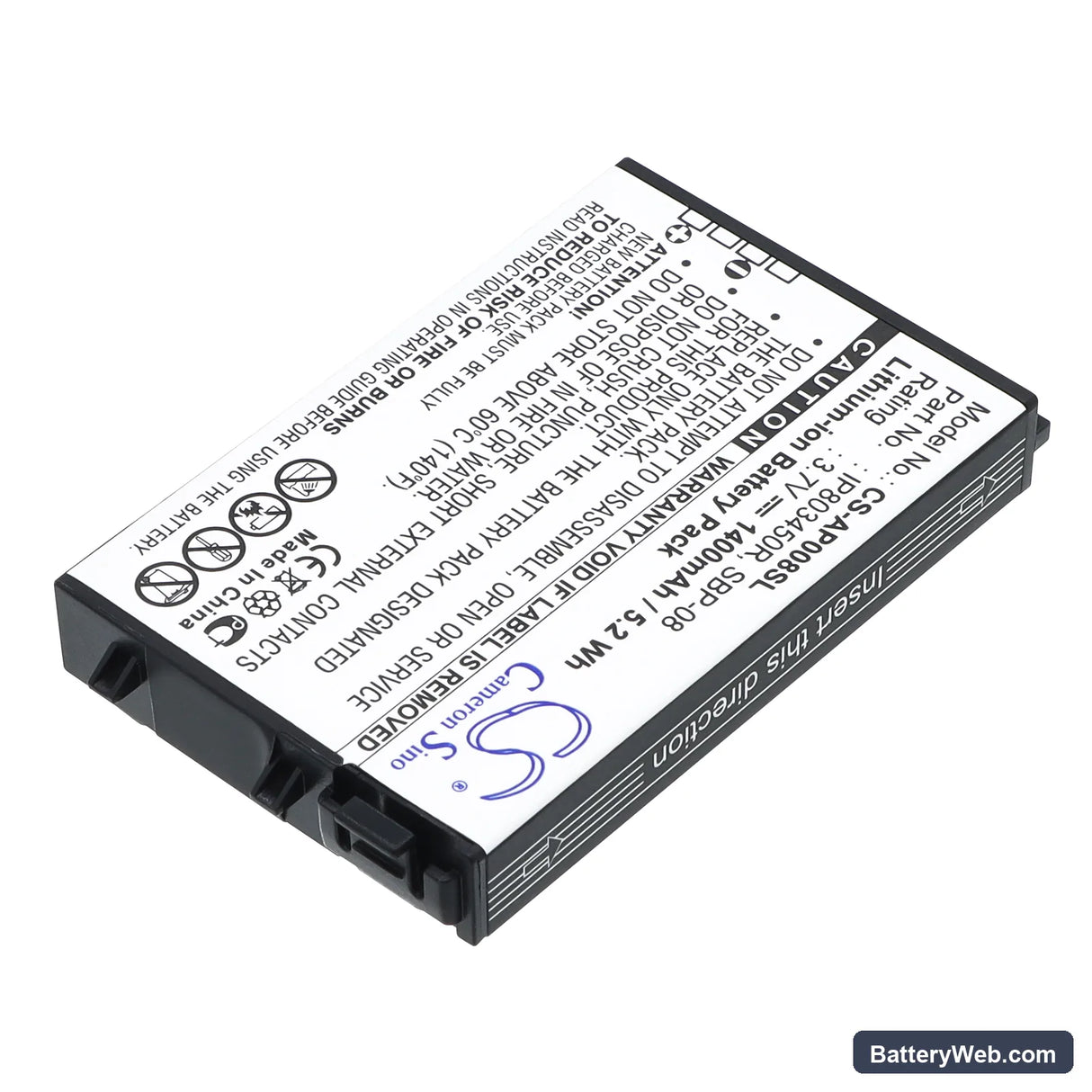 Asus SBP-08 Replacement Battery, 3.7V, 1400mAh, Li-ion 2