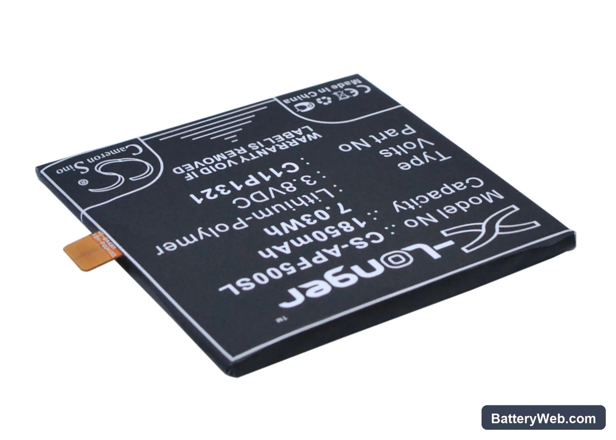 Asus PadFone E Replacement Battery, 3.8V, 1850mAh, Li-Polymer 3