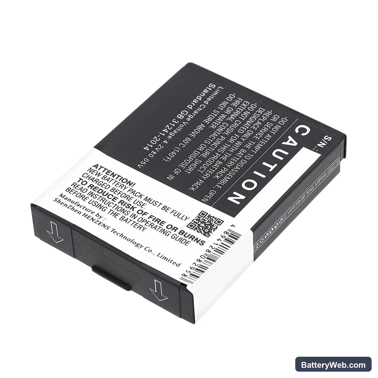 Actionpro X7 Replacement Battery, 3.7V, 1300mAh, Li-ion 4
