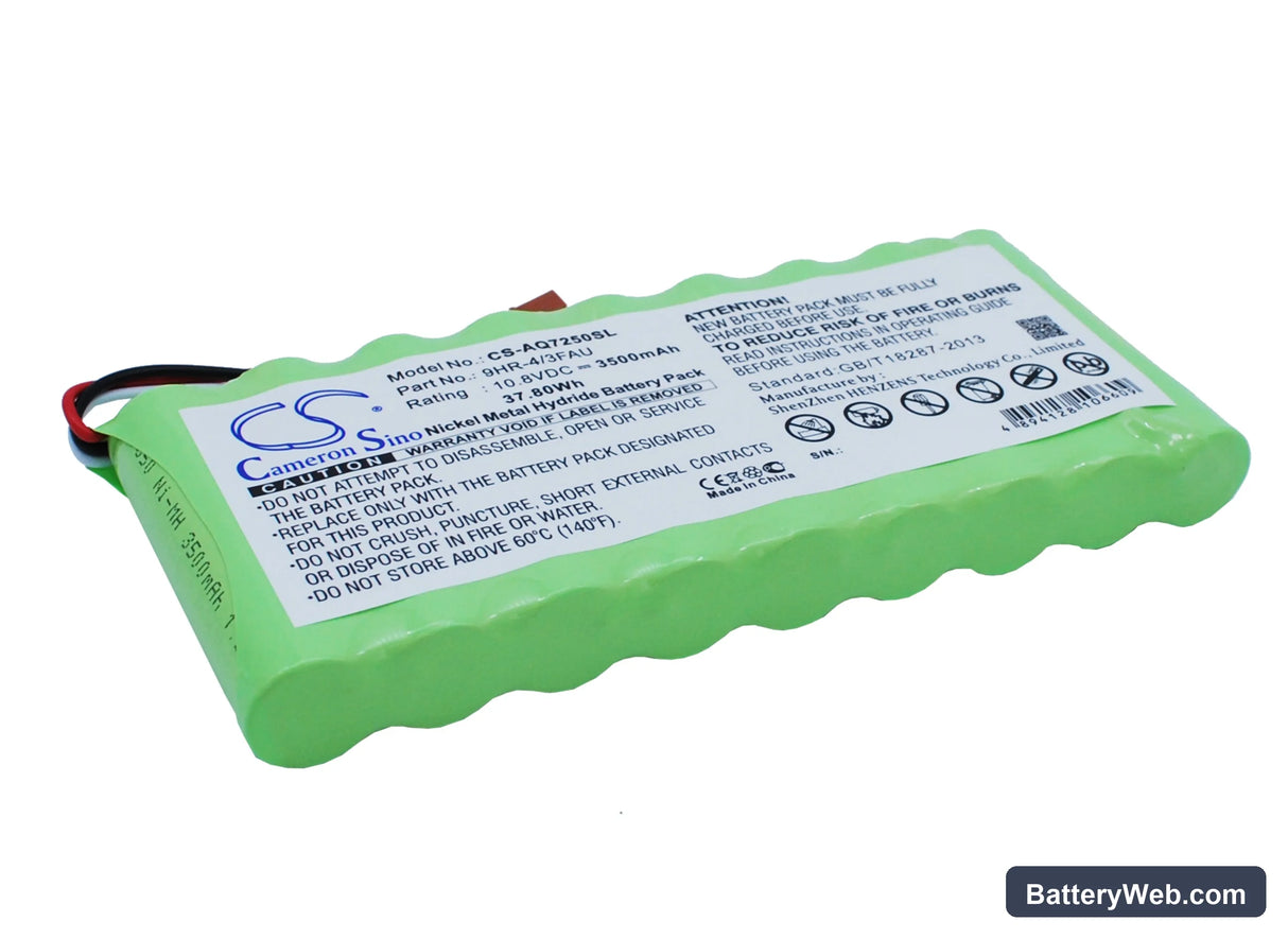Ando AQ7250 Replacement Battery, 10.8V, 3500mAh, Ni-MH 2
