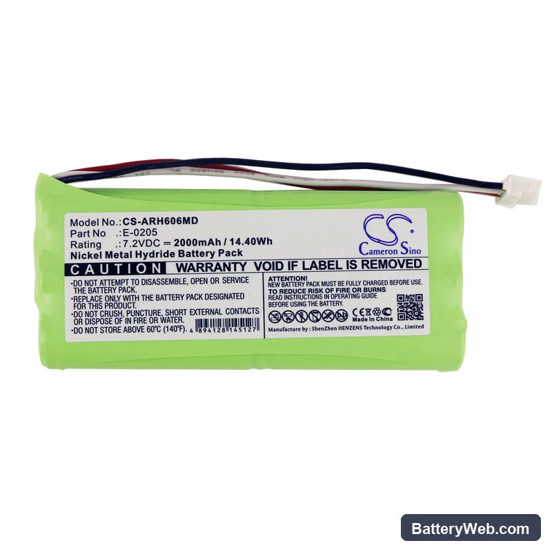 AARONIA AG Spectran HF-6060 V1 Replacement Battery, 7.2V, 2000mAh, Ni-MH 3