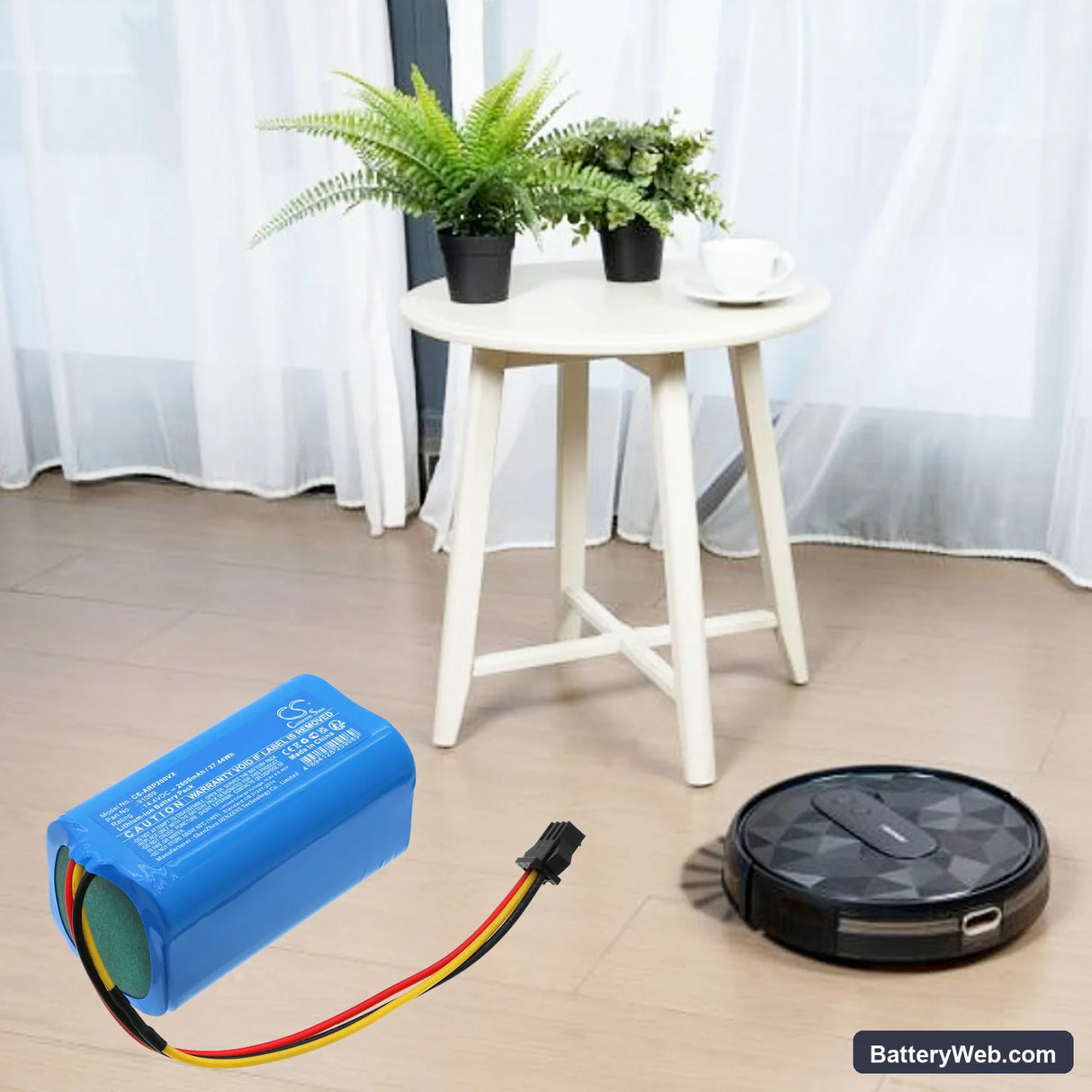 Airrobo P20 Replacement Battery, 14.4V, 2600mAh, Li-ion 6