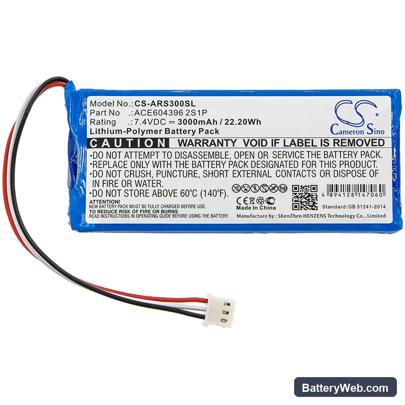 AAronia Spectran HF-Rev.3 Replacement Battery, 7.4V, 3000mAh, Li-Polymer 3