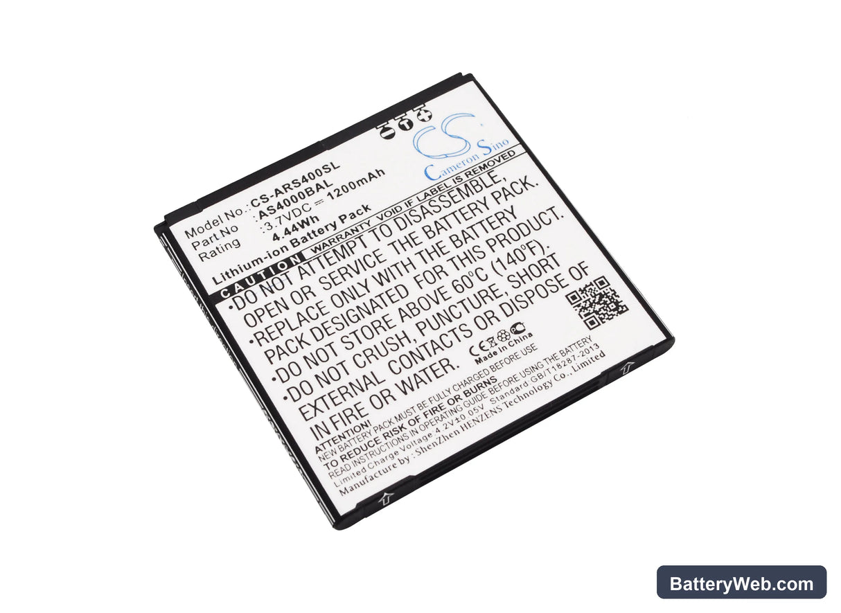 Aligator S4000 Replacement Battery, 3.7V, 1200mAh, Li-ion 1