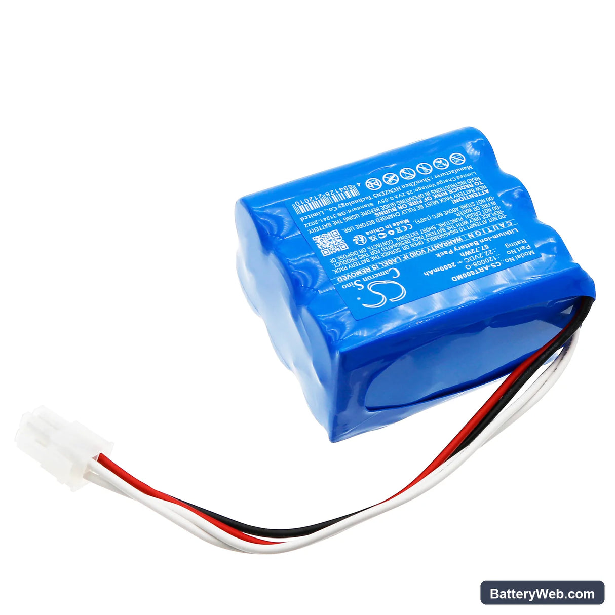 Air Liquide T60 Respirator Replacement Battery, 22.2V, 2600mAh, Li-ion 2