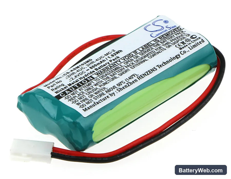 Minolta JM103 Jaundice meter Replacement Battery, 2.4V, 800mAh, Ni-MH 1