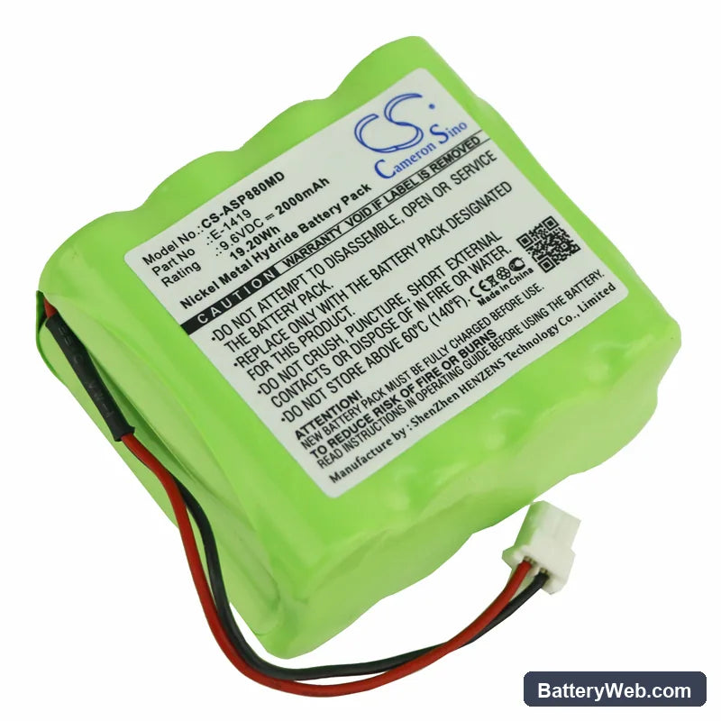 Medima Syringe pump S2 Replacement Battery, 9.6V, 2000mAh, Ni-MH 1