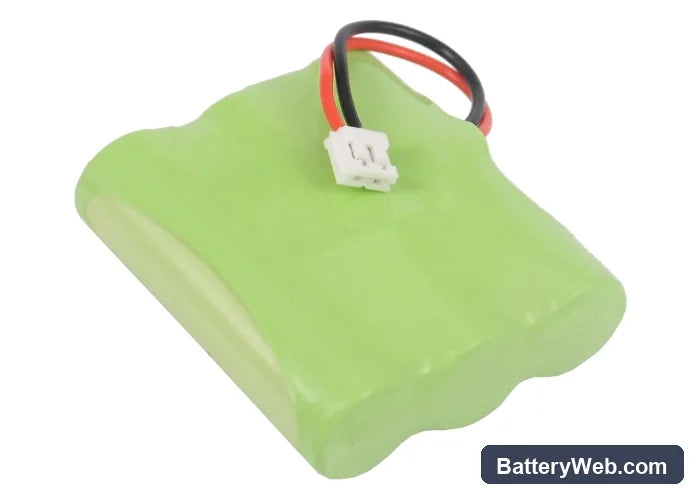 Ascom EFT20-S Replacement Battery, 3.6V, 2000mAh, Ni-MH 3