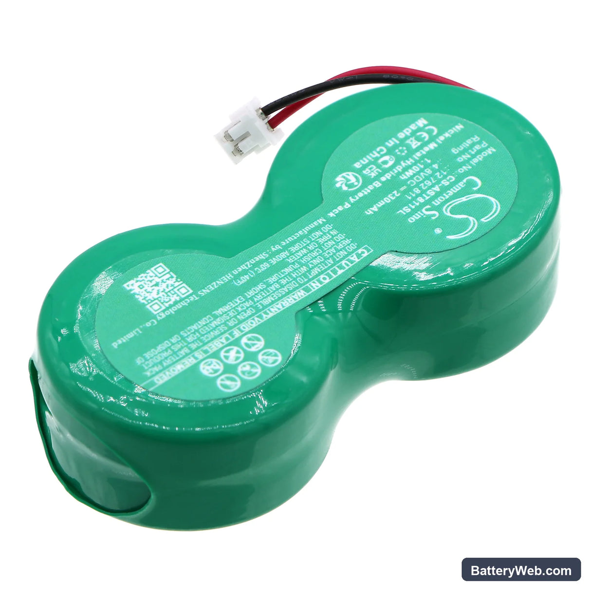 SAAB 93 Siren Alarm Replacement Battery, 4.8V, 230mAh, Ni-MH 2
