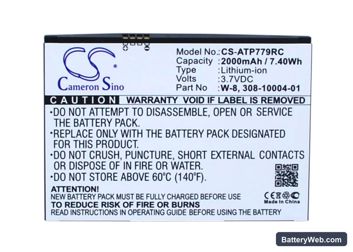 BoostMobile AirCard 779S Replacement Battery, 3.7V, 2000mAh, Li-ion 5