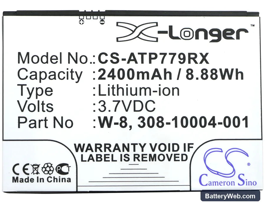 Netgear AirCard 790 Replacement Battery, 3.7V, 2400mAh, Li-ion 3