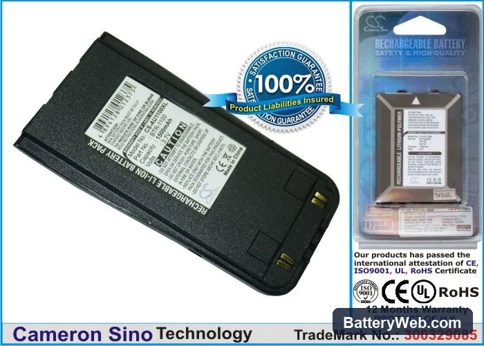 AudioVox CDM-1100 Replacement Battery, 3.7V, 1500mAh, Li-ion 1