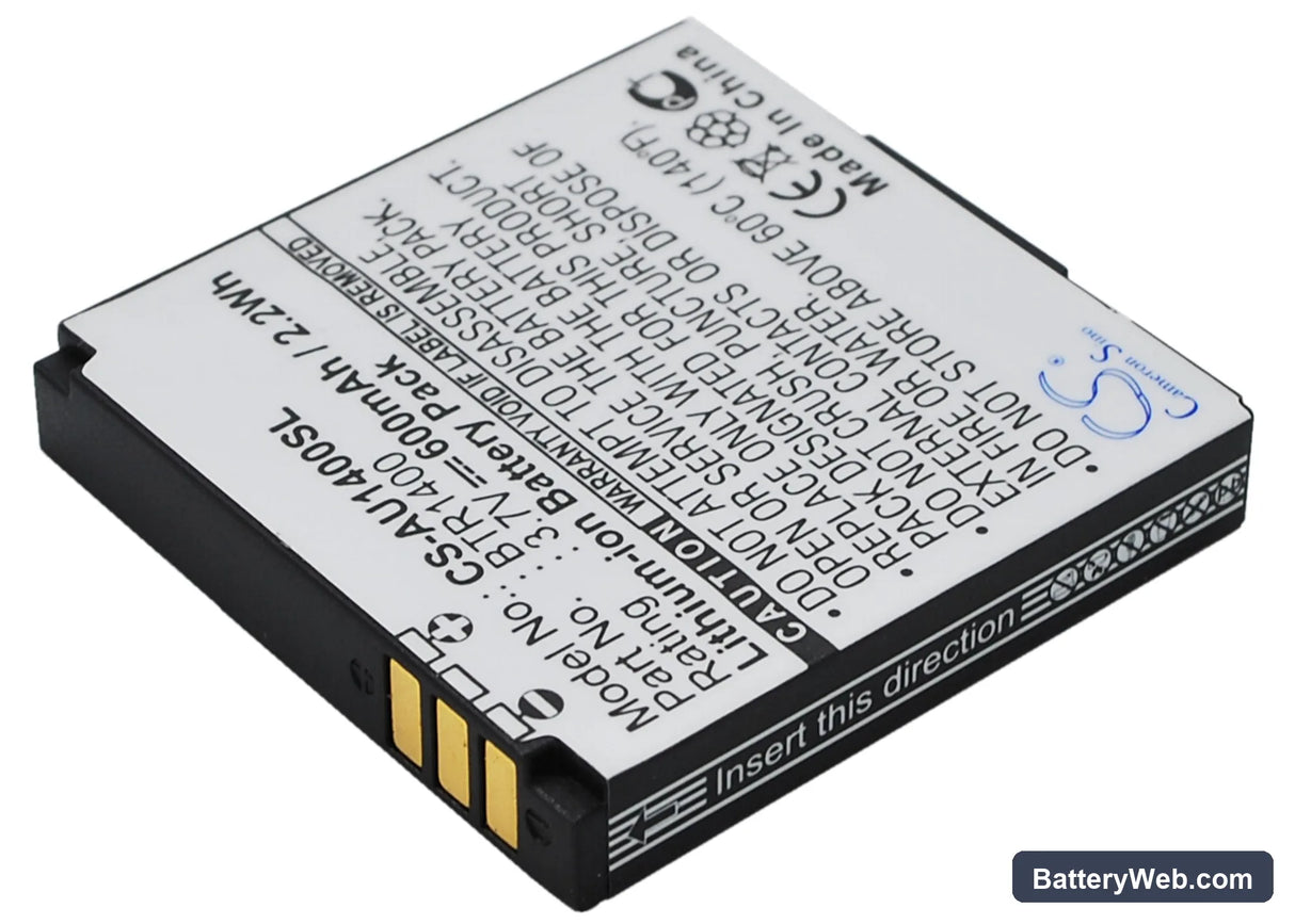 AudioVox CDM-1400 Replacement Battery, 3.7V, 600mAh, Li-ion 1