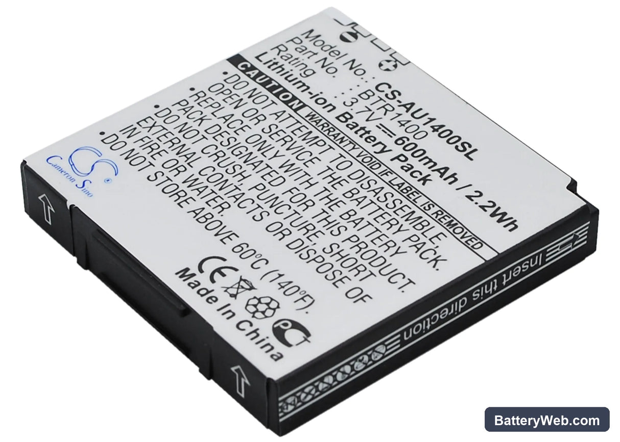 AudioVox CDM-1400 Replacement Battery, 3.7V, 600mAh, Li-ion 2