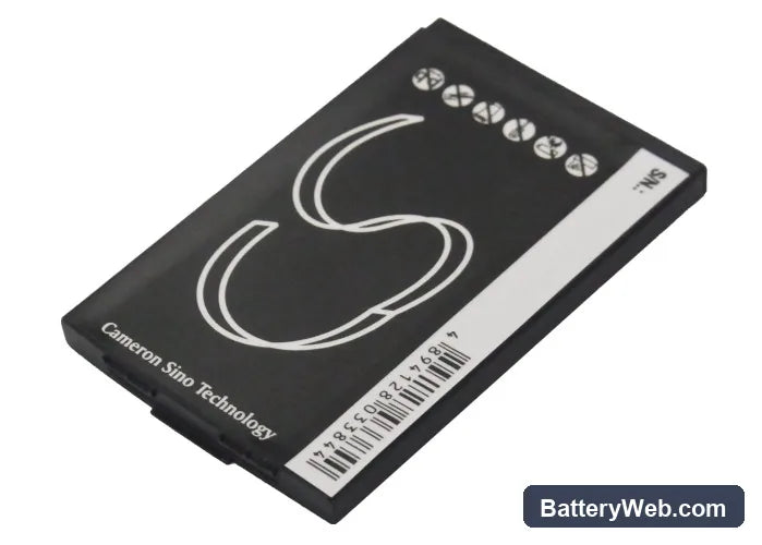 AudioVox CDM-7126 Replacement Battery, 3.7V, 800mAh, Li-ion 4