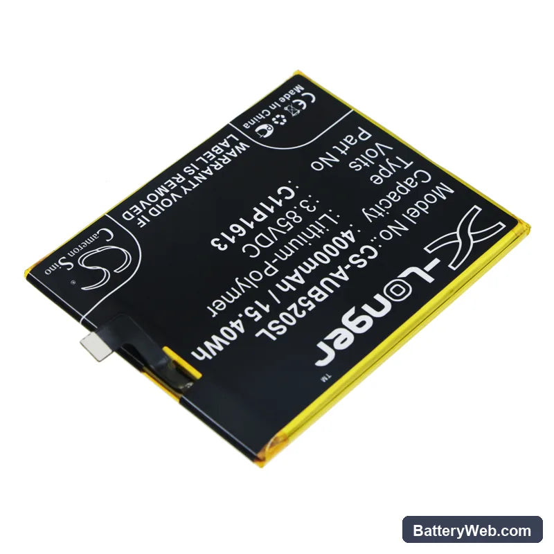 Asus ZenFone 4 Selfie Lite Replacement Battery, 3.85V, 4000mAh, Li-Polymer 2