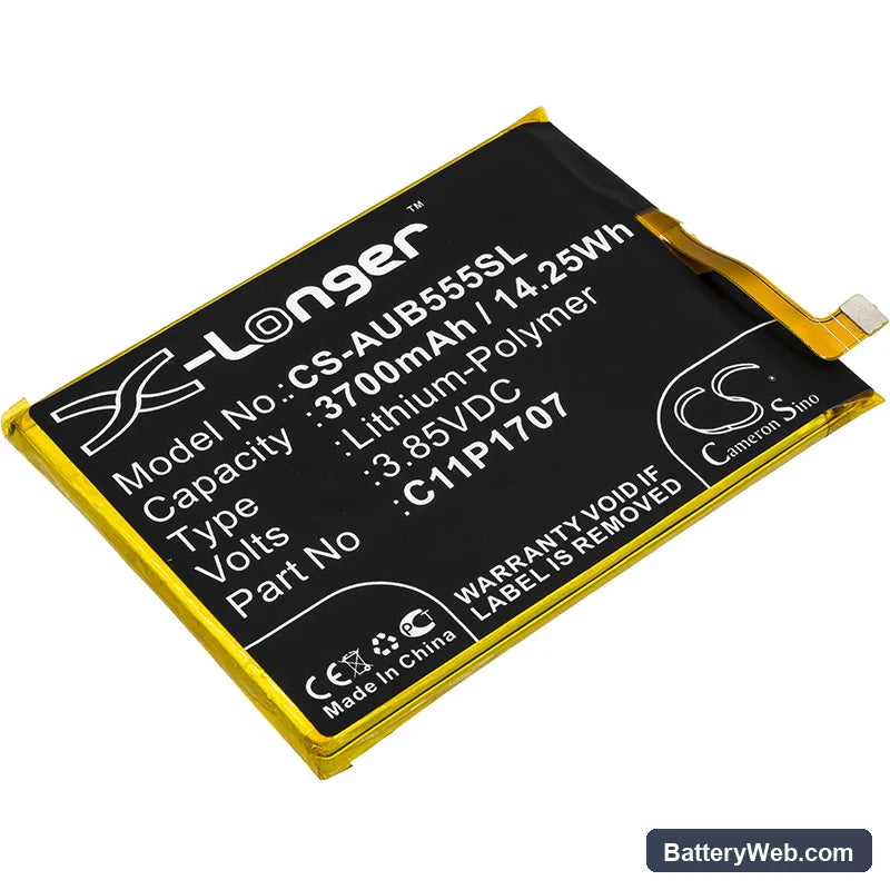 Asus ZB555KL Replacement Battery, 3.85V, 3700mAh, Li-Polymer 1