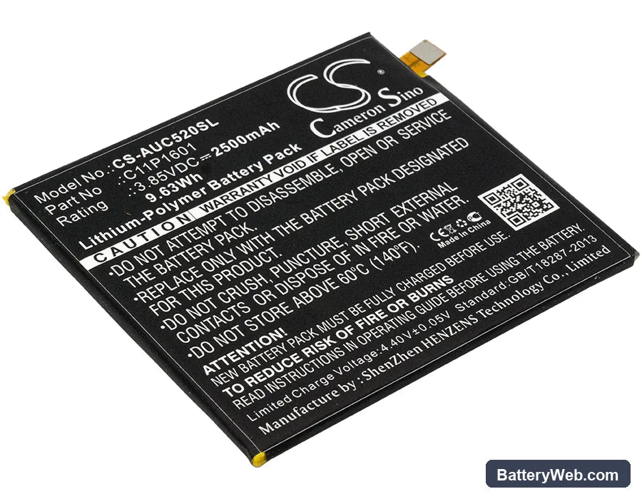 Asus ZenFone 3 5.2 Replacement Battery, 3.85V, 2500mAh, Li-Polymer 1
