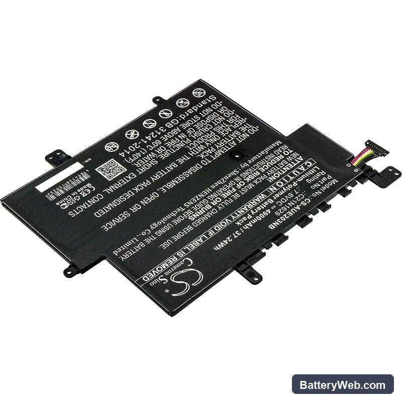 Asus E203 Replacement Battery, 7.6V, 4900mAh, Li-Polymer 2