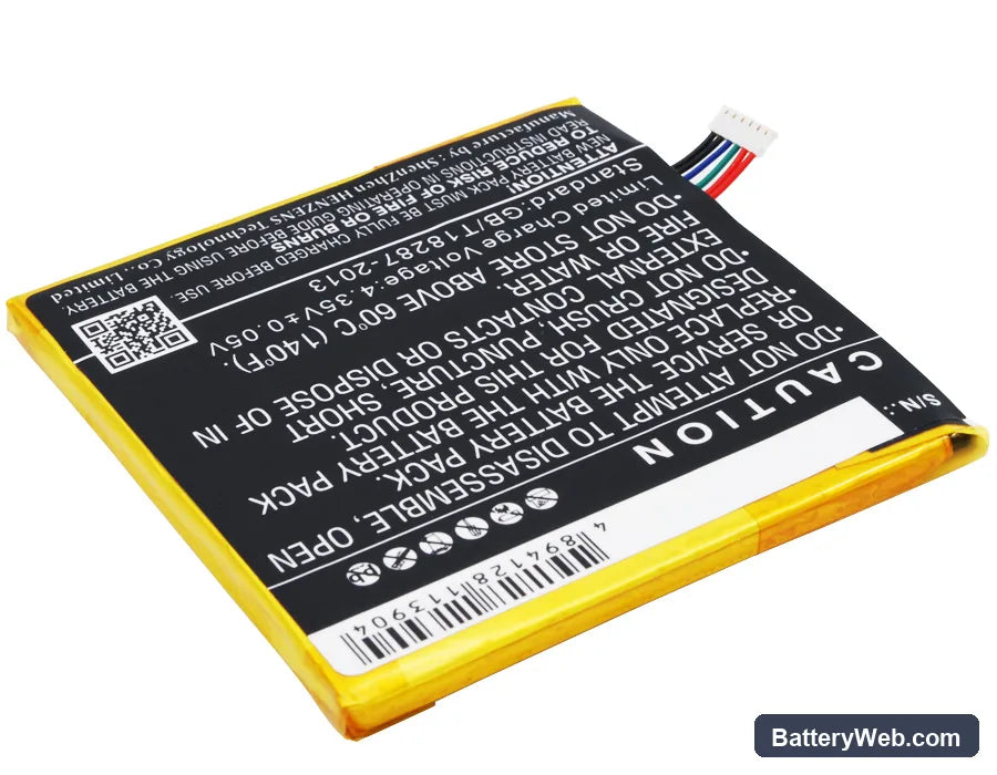 Asus Fonepad Note 6 Replacement Battery, 3.8V, 3200mAh, Li-Polymer 4