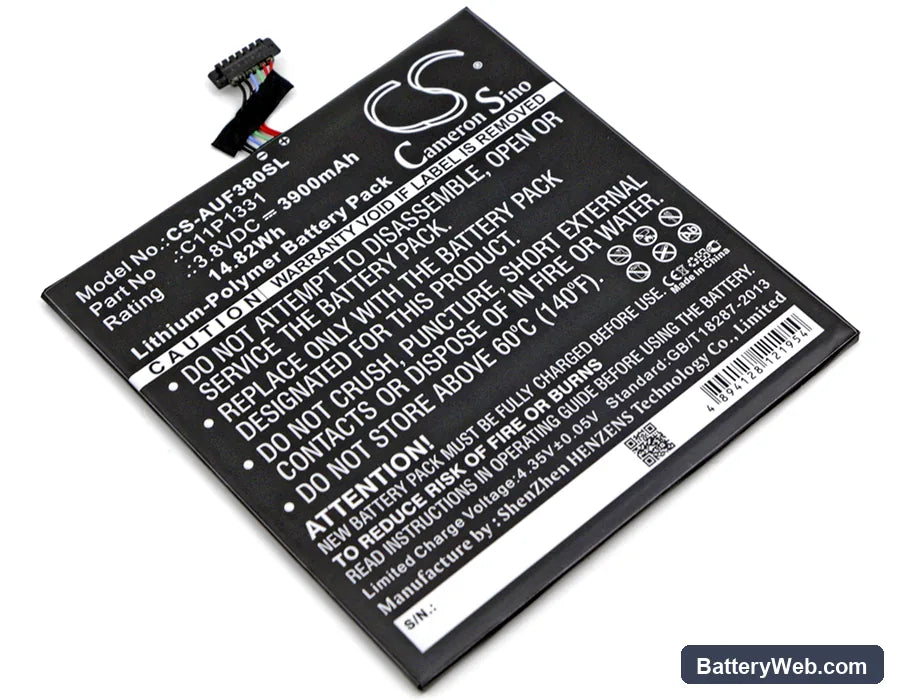Asus Fonepad 8 Dual Sim Replacement Battery, 3.8V, 3900mAh, Li-Polymer 1
