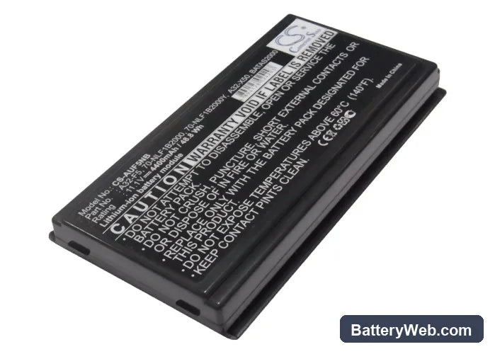Asus F5 Replacement Battery, 11.1V, 4400mAh, Li-ion 2