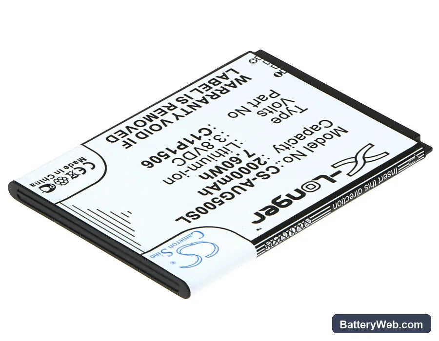 Asus Live Dual SIM Replacement Battery, 3.8V, 2000mAh, Li-ion 2