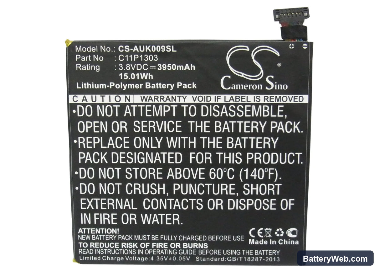 Google Nexus 7 2nd Replacement Battery, 3.8V, 3950mAh, Li-Polymer 5