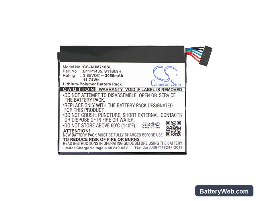 Asus MeMO Pad 7 ME70CX Replacement Battery, 3.85V, 3050mAh, Li-ion 5