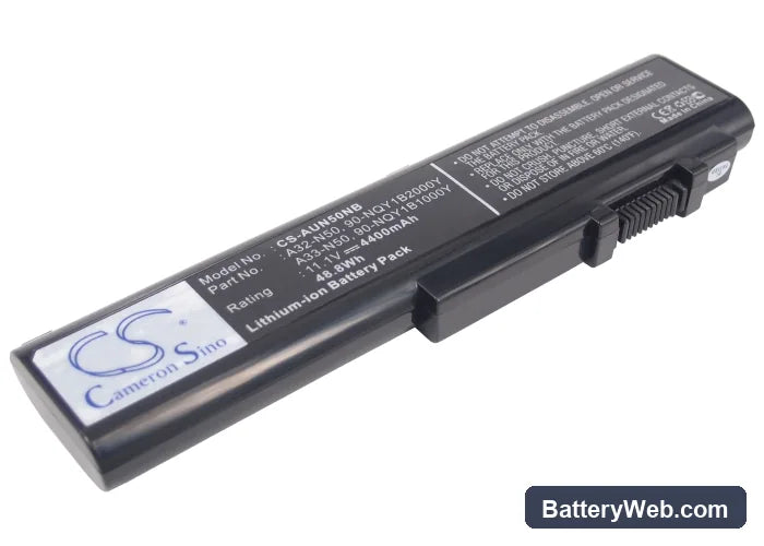 Asus N50 Replacement Battery, 11.1V, 4400mAh, Li-ion 1