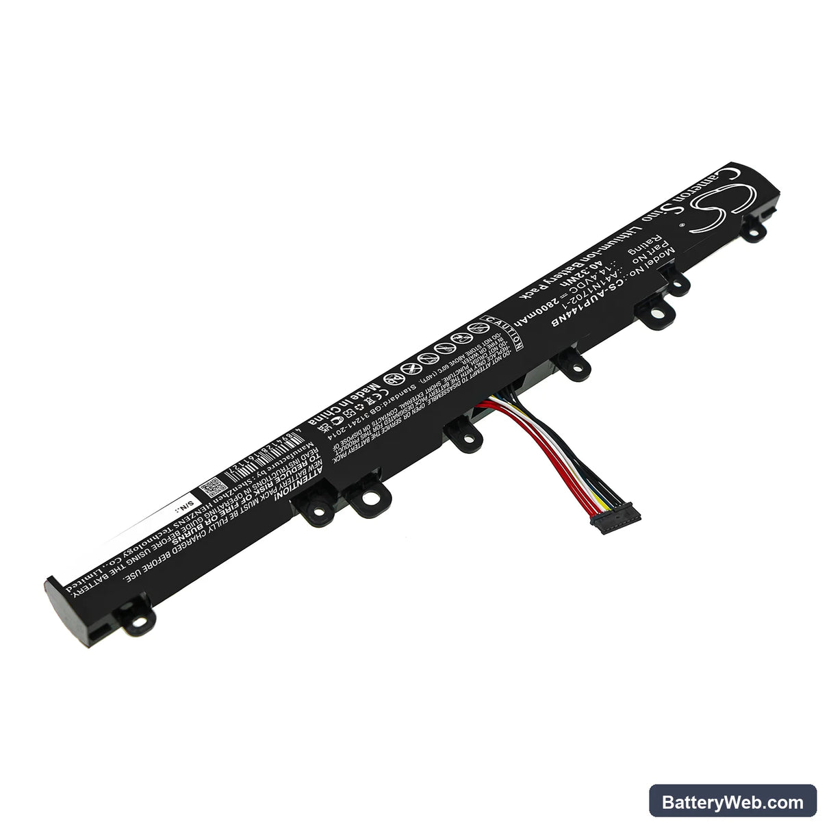 Asus P1440FA Replacement Battery, 14.4V, 2800mAh, Li-ion 2