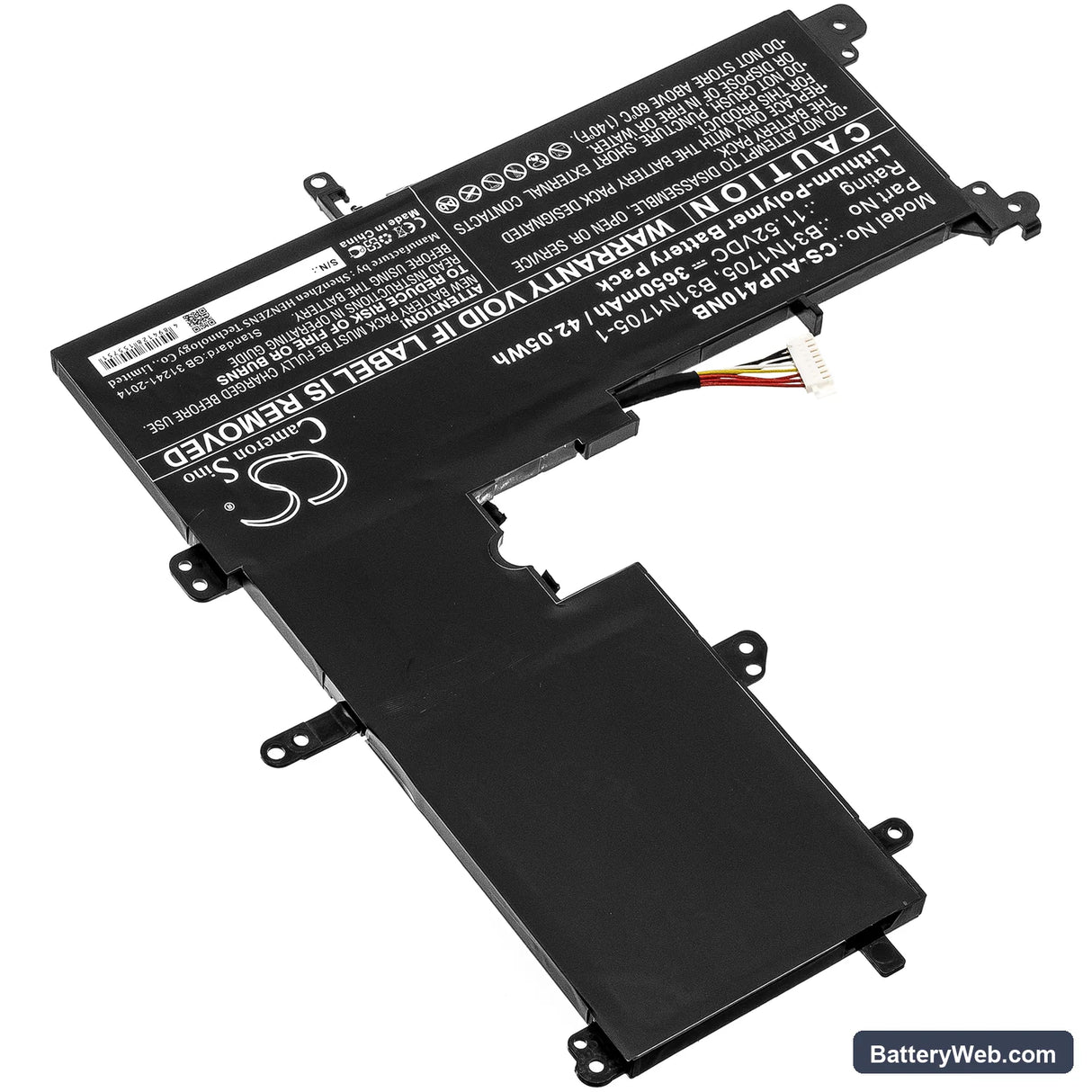 Asus VivoBook Flip 14 TP410UA-EC229T Replacement Battery, 11.52V, 3650mAh, Li-Polymer 2