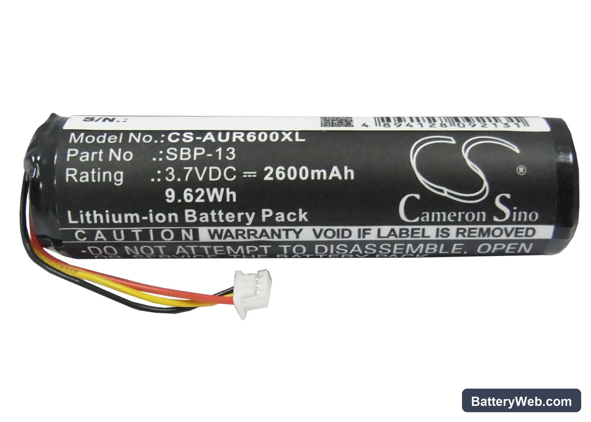 Asus R600 Replacement Battery, 3.7V, 2600mAh, Li-ion 5