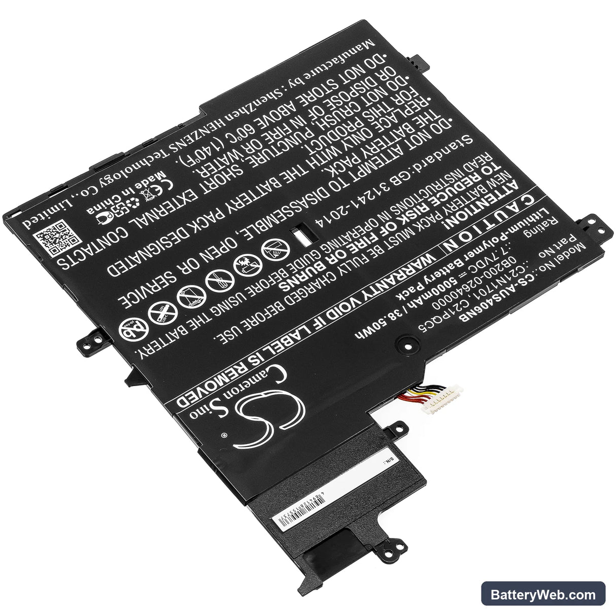 Asus VivoBook S14 S406UA-BV021T Replacement Battery, 7.7V, 5000mAh, Li-Polymer 2