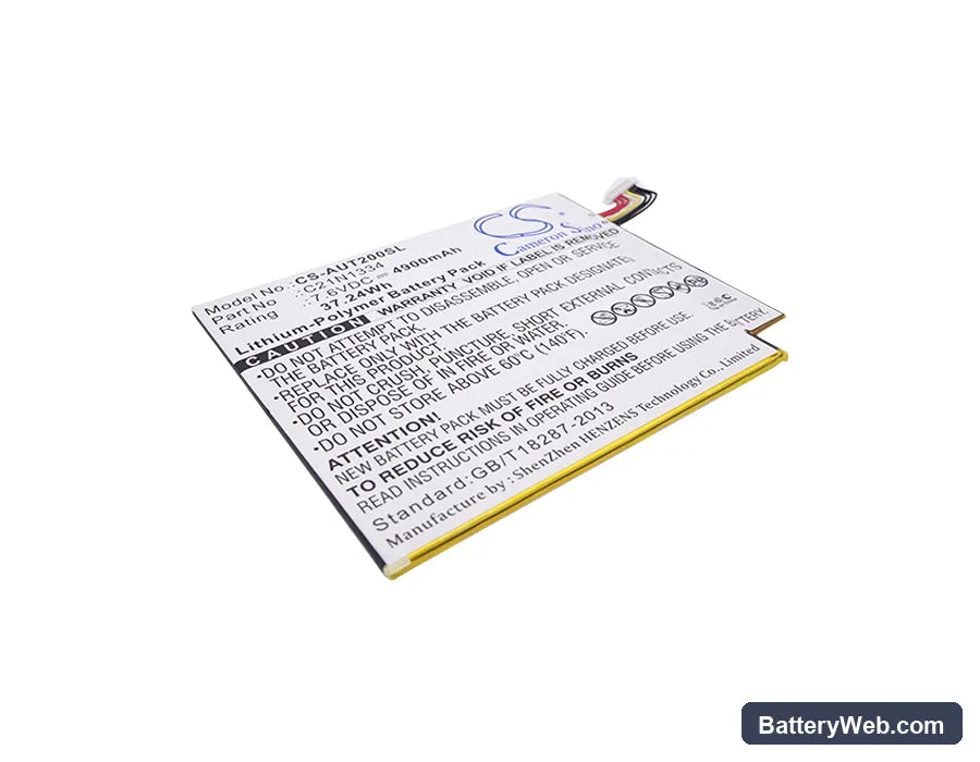 Asus Transformer Book T200TA Replacement Battery, 7.6V, 4900mAh, Li-Polymer 1
