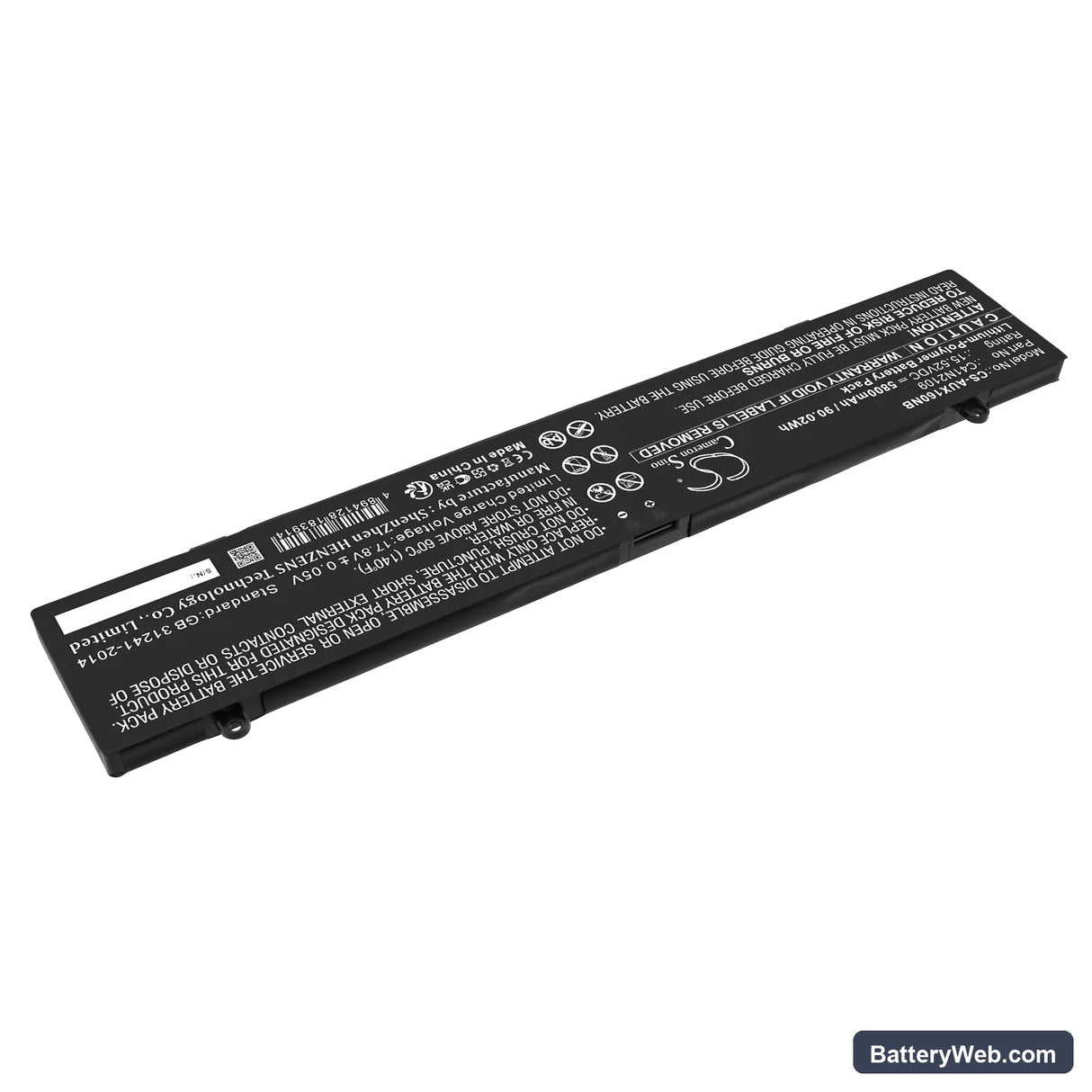 Asus ROG Flow X16 GV601RE-M5057X Replacement Battery, 15.52V, 5800mAh, Li-Polymer 2