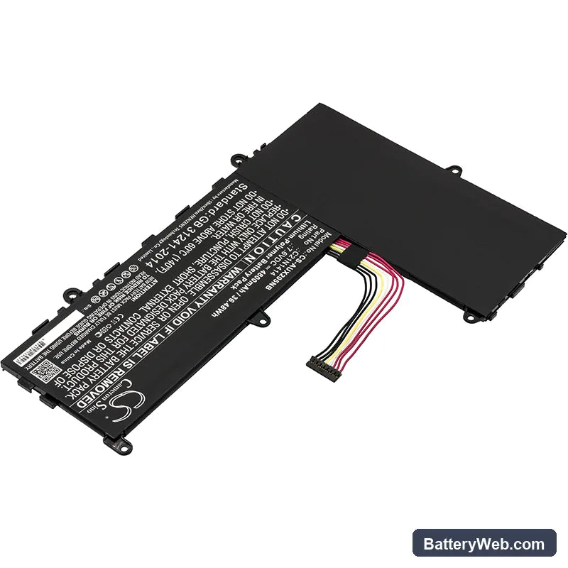 Asus EeeBook X205 Replacement Battery, 7.6V, 4800mAh, Li-Polymer 2