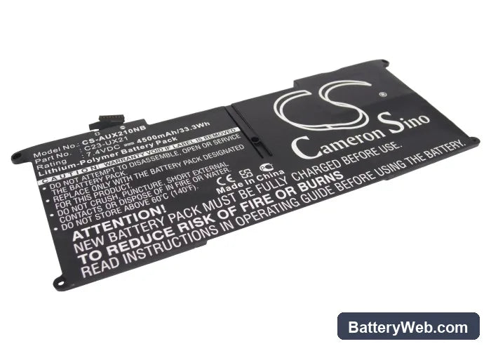 Asus UX21 Replacement Battery, 7.4V, 4500mAh, Li-Polymer 1