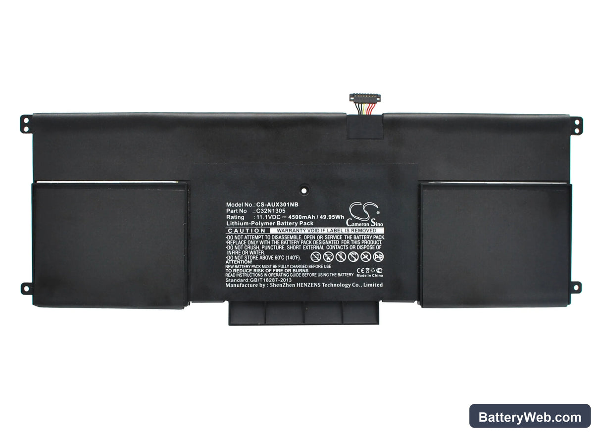 Asus Zenbook UX301 Replacement Battery, 11.1V, 4500mAh, Li-Polymer 1