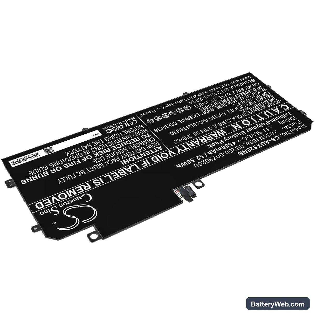 Asus UX360CA Replacement Battery, 11.55V, 4550mAh, Li-Polymer 2