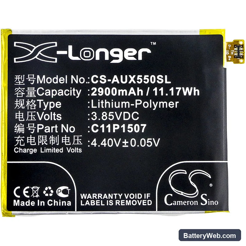 Asus ZenFone Zoom Replacement Battery, 3.85V, 2900mAh, Li-Polymer 3