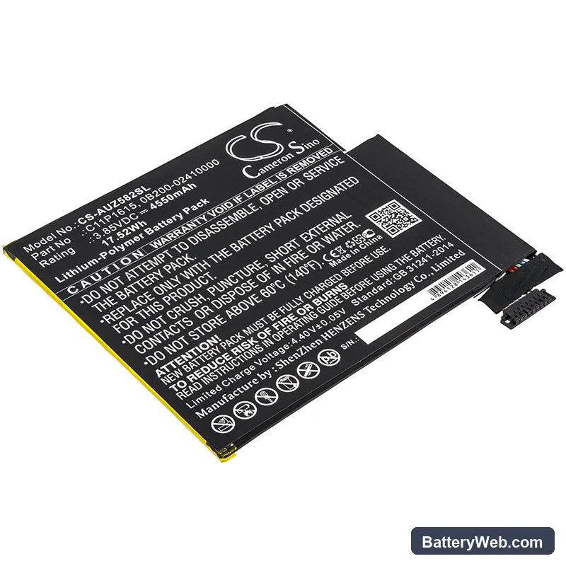 Asus Zenpad Z8S Replacement Battery, 3.85V, 4550mAh, Li-Polymer 1