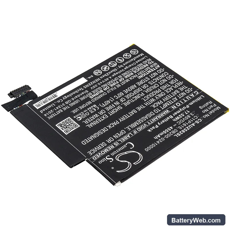 Asus Zenpad Z8S Replacement Battery, 3.85V, 4550mAh, Li-Polymer 2