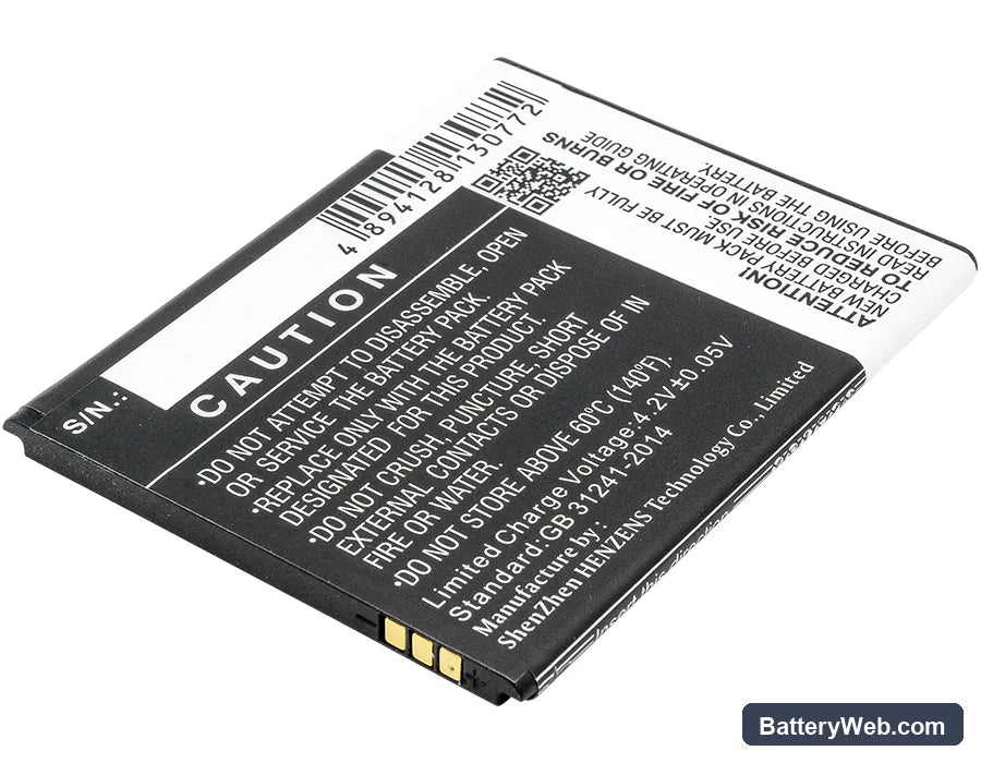 Archos 50c Platinum Replacement Battery, 3.7V, 2200mAh, Li-ion 3