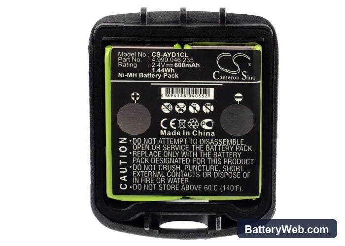 Funkwerk FC1 Replacement Battery, 2.4V, 600mAh, Ni-MH 6