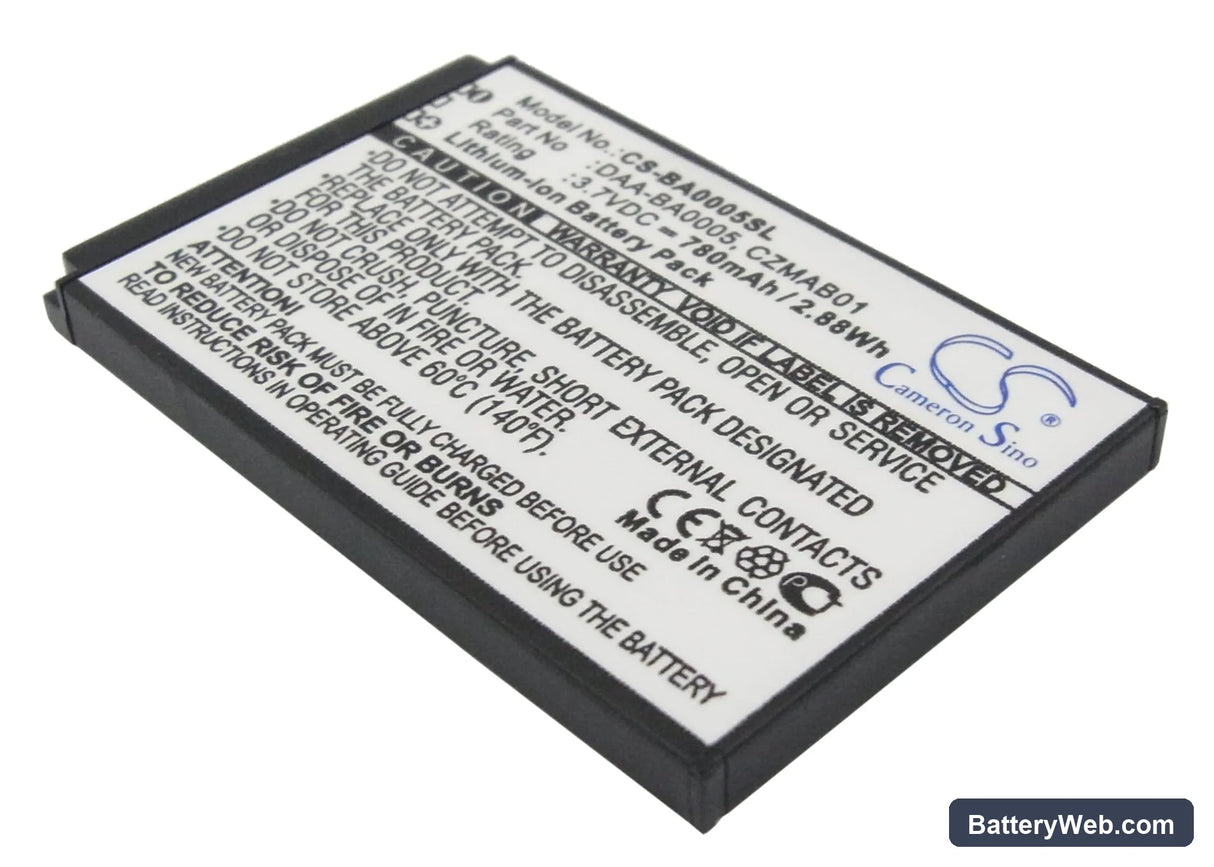Creative Zen Micro Replacement Battery, 3.7V, 780mAh, Li-ion 1