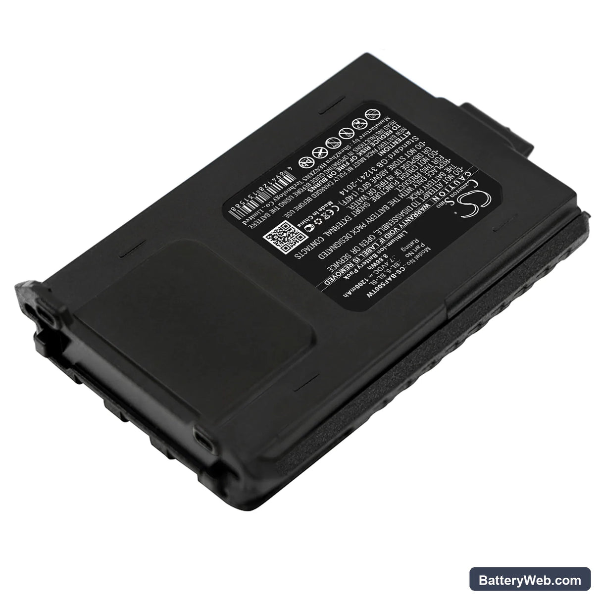 Baofeng UV-5R Replacement Battery, 7.4V, 1200mAh, Li-ion 2