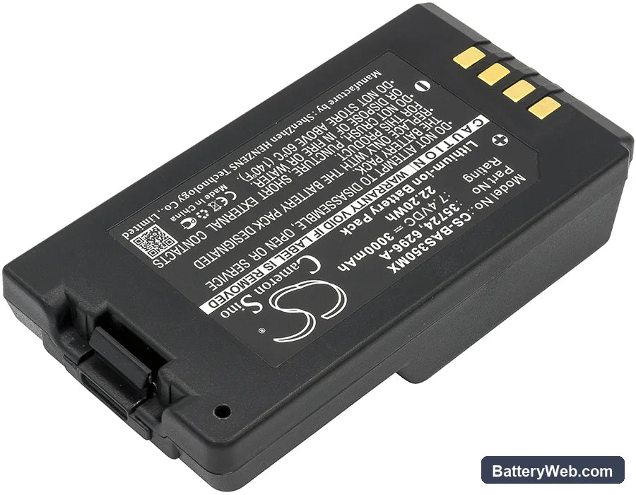 Baxter Healthcare Sigma Spectrum Infusion Pumps Replacement Battery, 7.4V, 3000mAh, Li-ion 2