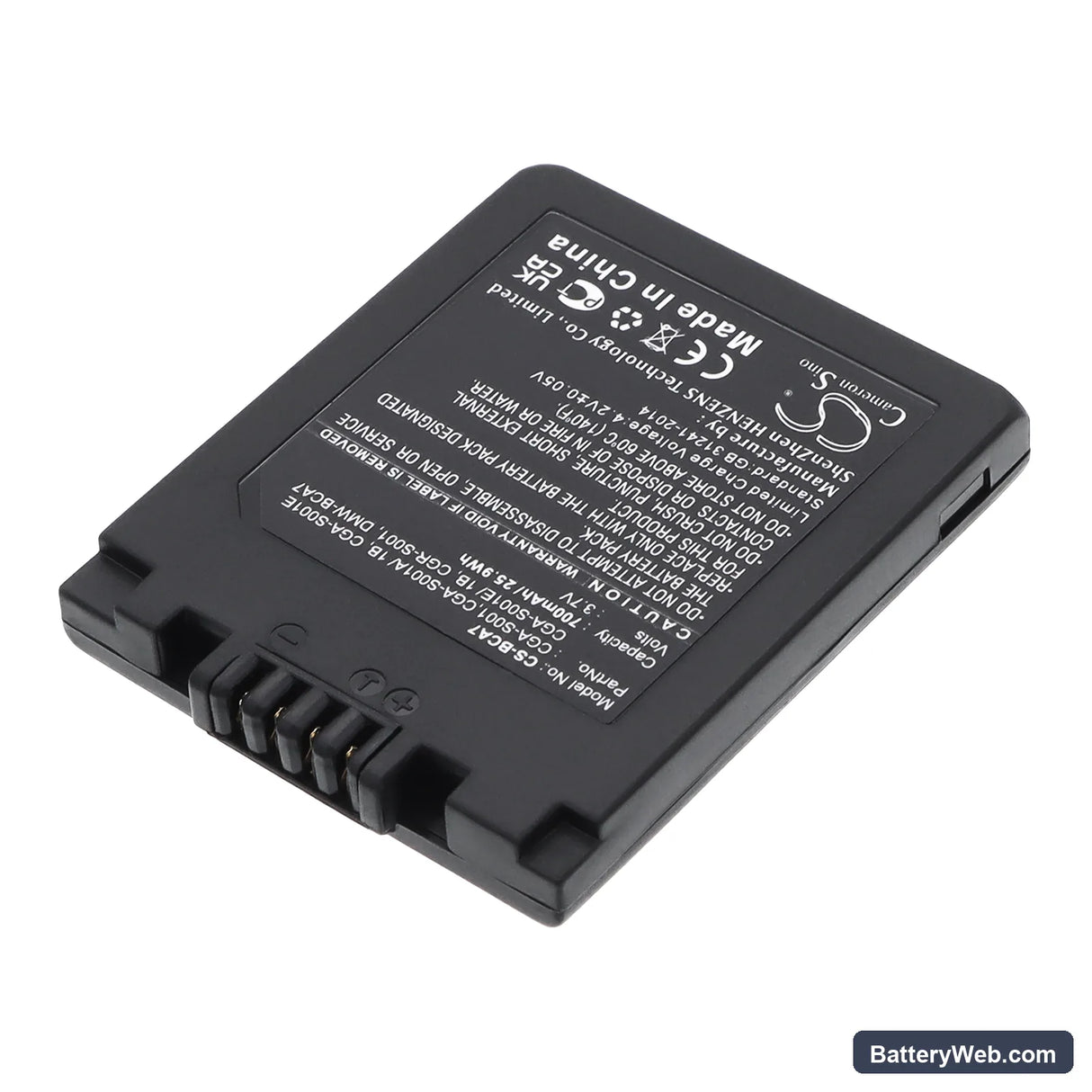 Leica D-LUX Replacement Battery, 3.7V, 700mAh, Li-ion 2