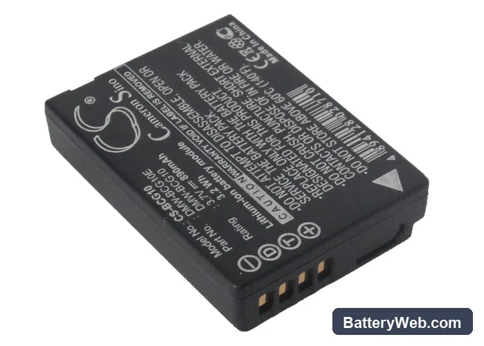 Leica V-Lux 20 Replacement Battery, 3.7V, 890mAh, Li-ion 1